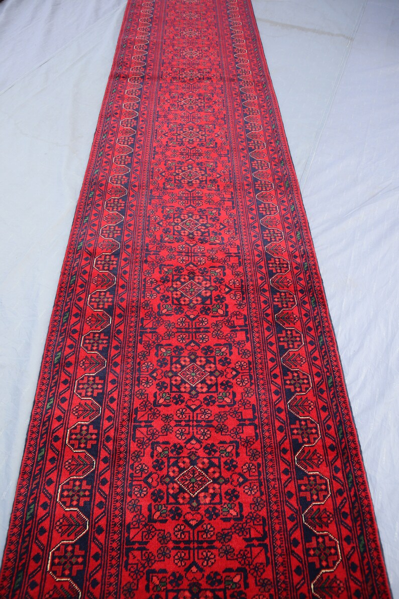 16 Ft Runner Rug 2'8x16'6 Afghan Handmade Soft Wool - Etsy