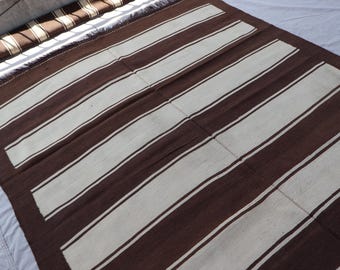 5'6 x 15 フィートのアフガニスタンキリムワイドランナーラグ