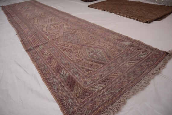 3x12 ランナーラグ 2'10x12'3 フィート アフガニスタン トライバル