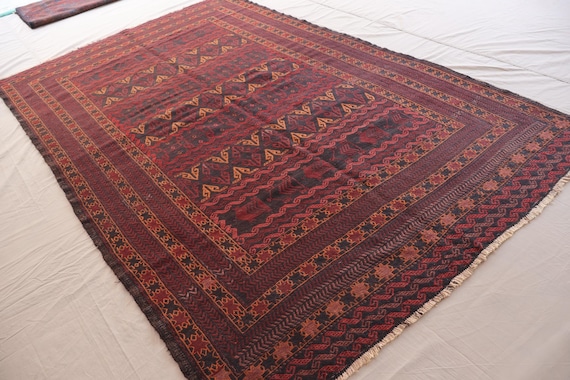 5x8 Afghan Vintage Kilim Rug Geometric Handmade Flatweave
