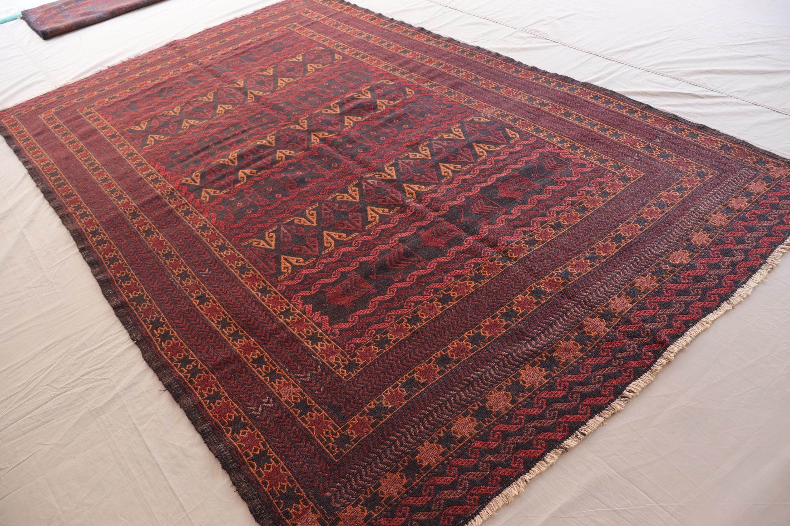 【美品】vintage Afghan rug gabbeh kilim 17万 美品】vintage Afghan rug gabbeh kilim 17万