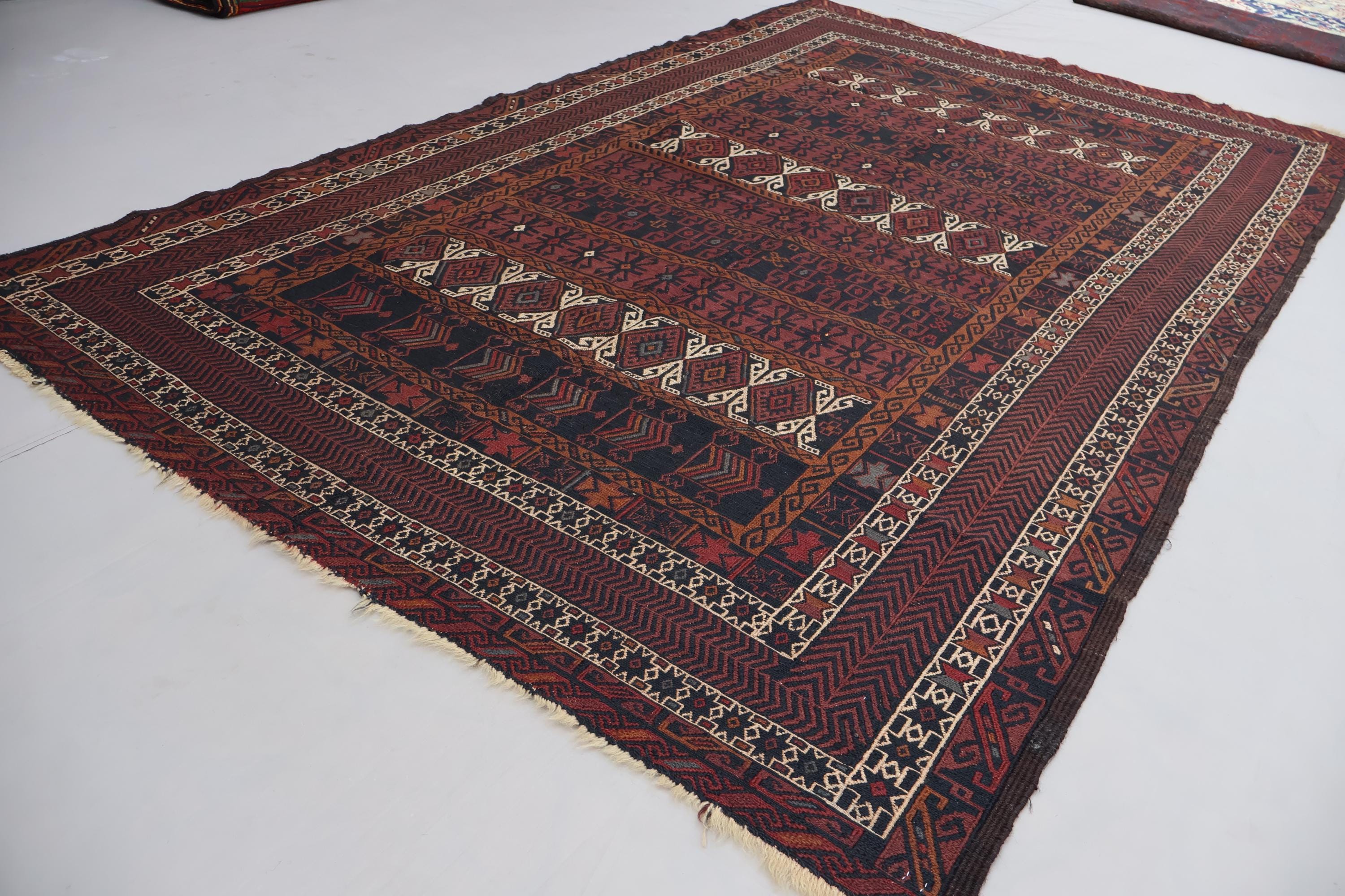 ヴィンテージラグ　トライバル　ラグ　アフガンラグ　トルクメン　ウール ヴィンテージラグ トライバル ラグ アフガンラグ トルクメン