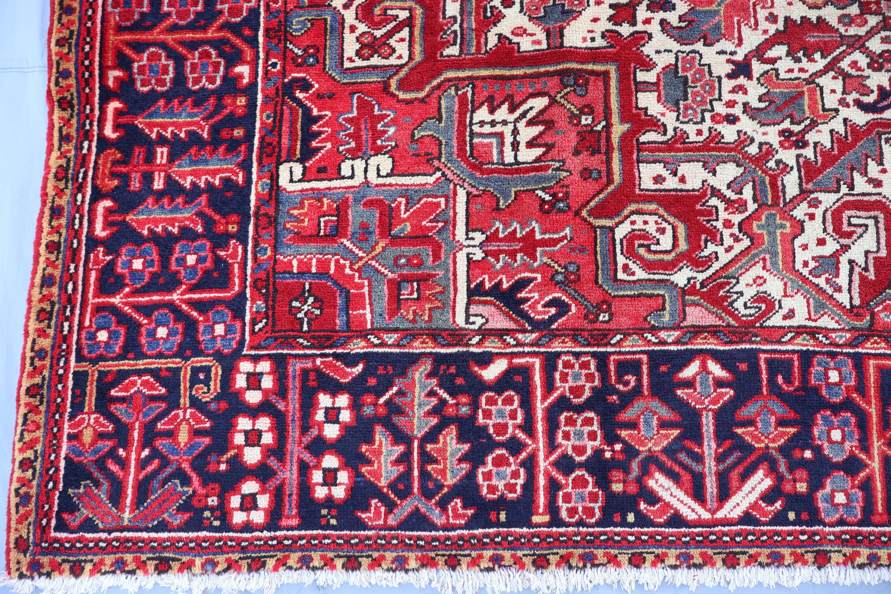 10x13 アンティーク セラピ エリアラグ、大型幾何学模様ヘリズラグ