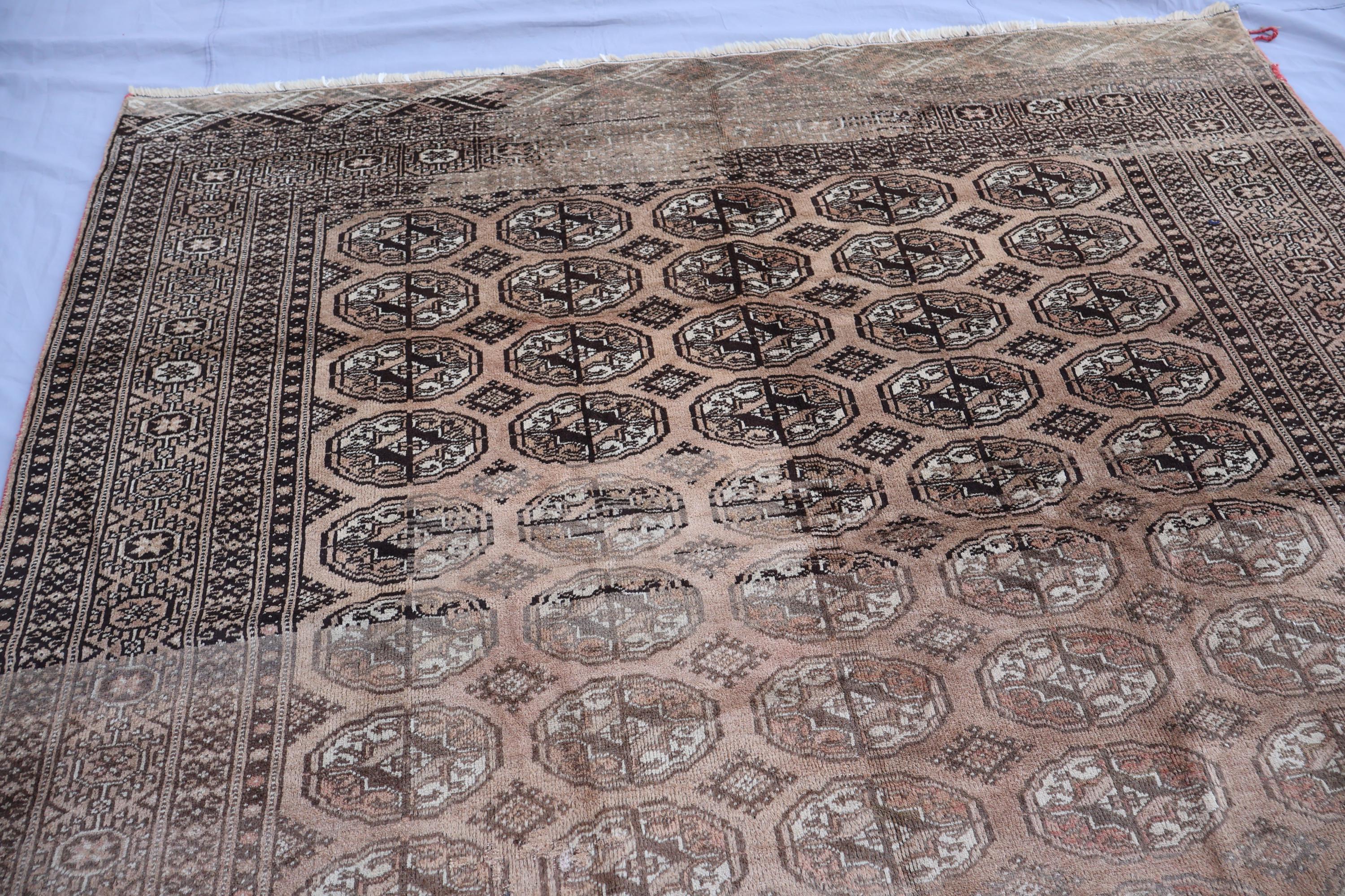 7x12 Rug Vintage Terracotta Rug 7x12 Ft Turkmen Ersari Design Antique Area Rug ...