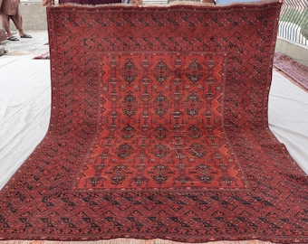 5'4 x 9 フィートのバルーチ ヴィンテージ フェード ラグ