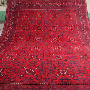 Afghan Bukhara rug, Turkmen handmade Wool rug, Khal Muhammadi Khamyab rugs, Tribal rug, Living room Carpet, Custom Size Afghan Bokhara Rug
