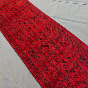 2x15 ft Runner rug, 2'5x14'9 ft Afghan Vintage Rug, Handmade Wool High pile Rug, Long Hallway Runner, Oriental Rug, Stairs Runner Rug