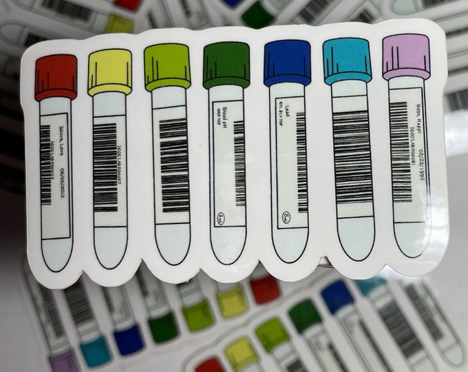 Rainbow Test Tubes Etsy