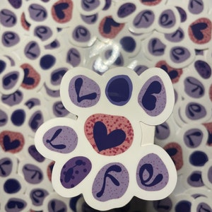 2.75” Hematology Lab Life Sticker