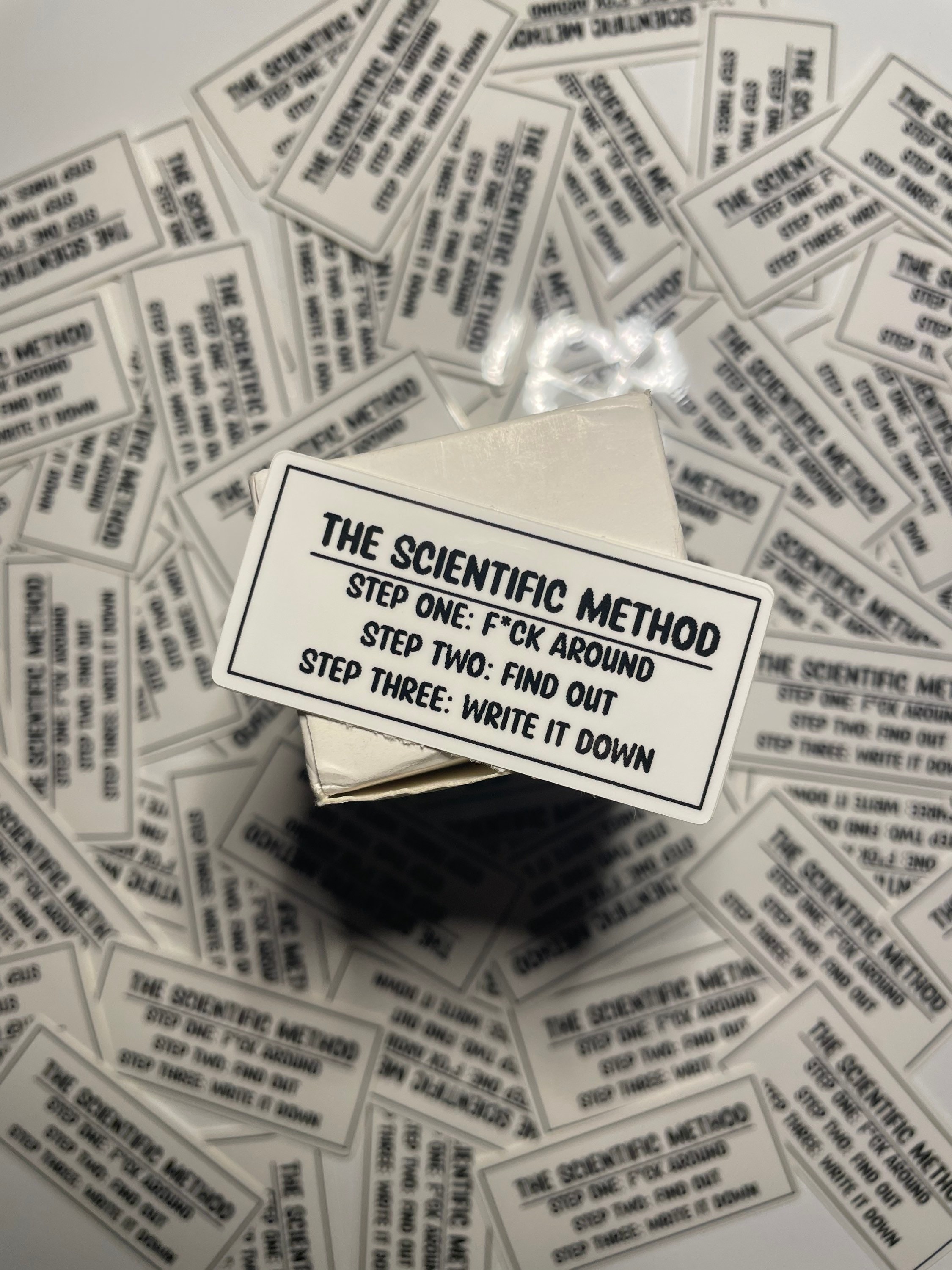 2” Scientific Method Funny Waterproof Sticker