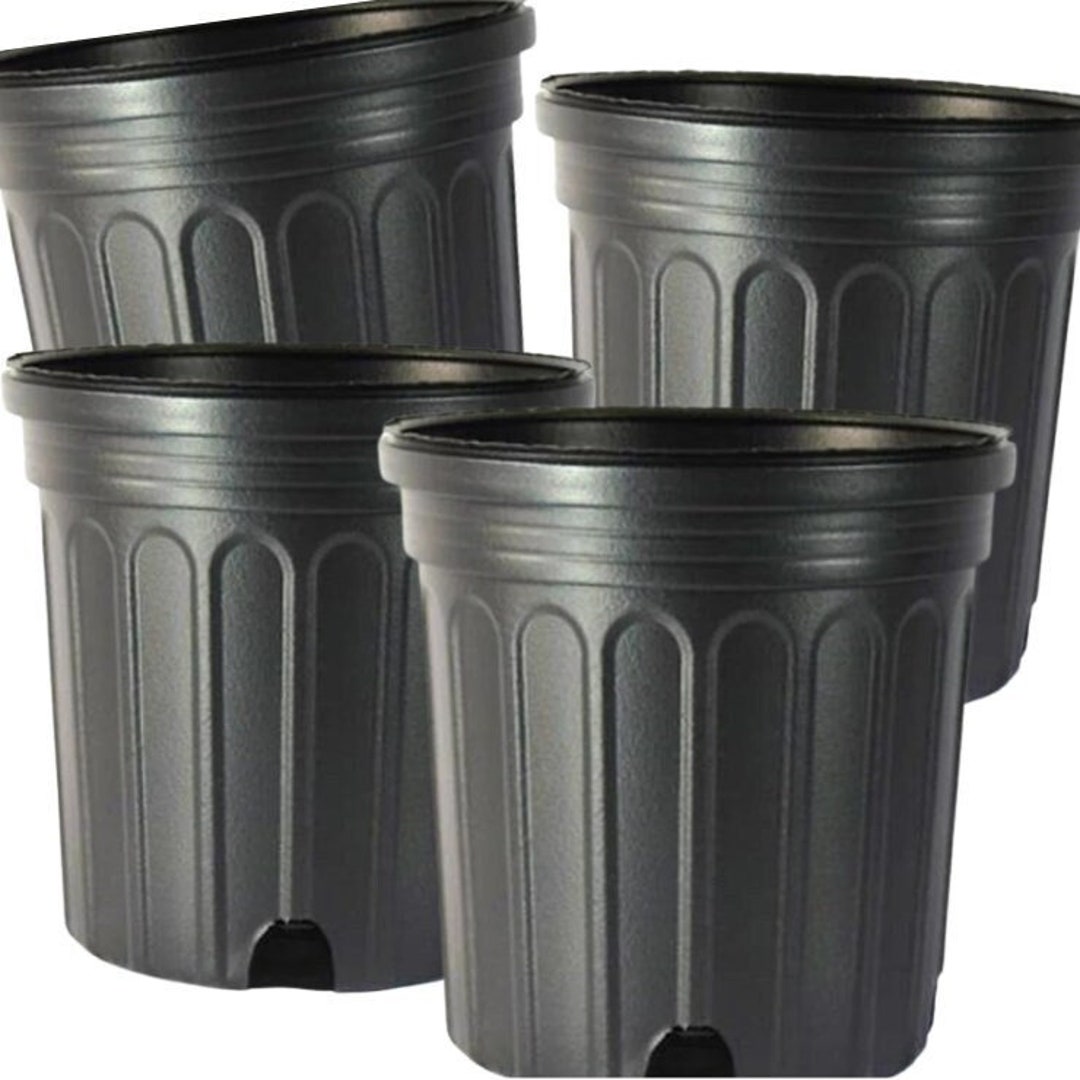 100 Black Nursery Pots 1 Gallon 6.5 Inch1nursery Etsy