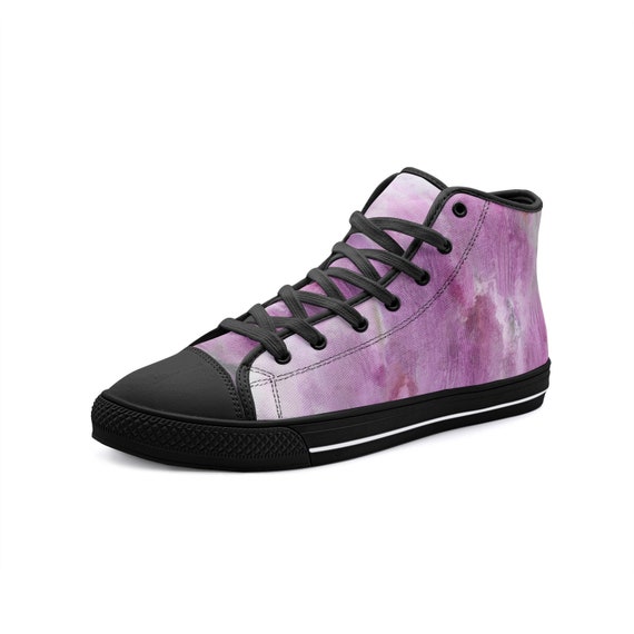 Orchid Breeze: High Top Canvas Shoes