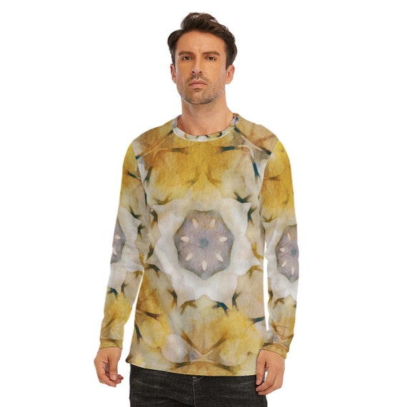 Butterfly Mosaic: All-Over Print Long Sleeve T-Shirt | 190GSM Cotton