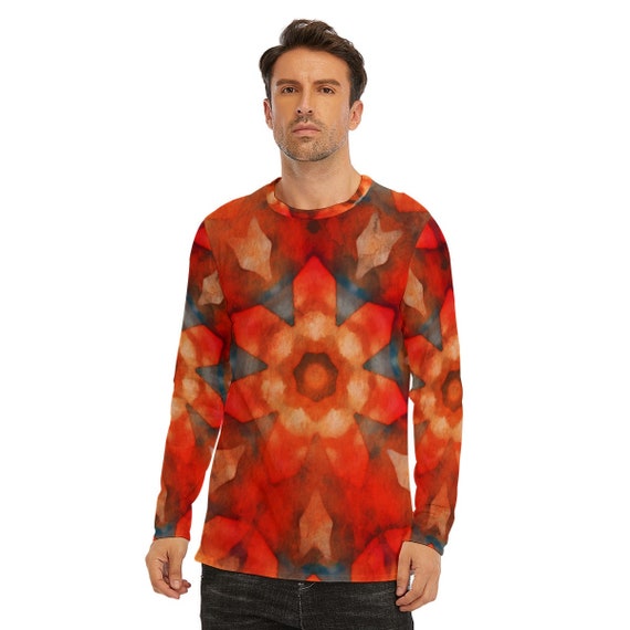 Red Giant: All-Over Print Long Sleeve T-Shirt | 190GSM Cotton