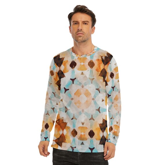 Great Plains: All-Over Print Long Sleeve T-Shirt | 190GSM Cotton
