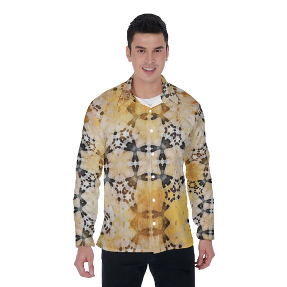 Paris Mosaic: All-Over Print Men's Long Sleeve Shirt