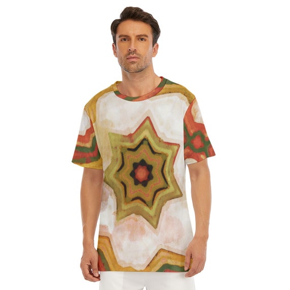 Caribbean Star: All-Over Print Men's O-Neck T-Shirt | 190GSM Cotton