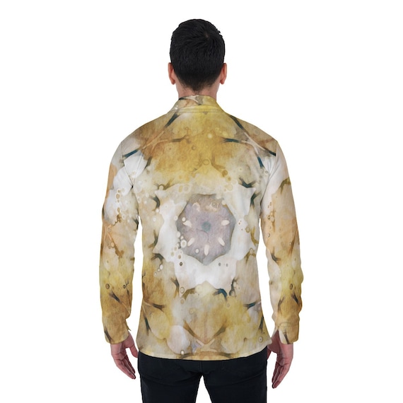 Butterfly Mosaic: All-Over Print Men's Long Sleeve Shirt