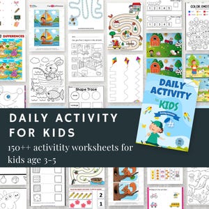 Busy Book || Printable Worksheets || Kindergarten Worksheets || Summer ...