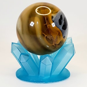 3D printed resin crystal/object display stand | multiple solid or clear colors and sizes available!