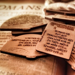 Pass-A-Longs Tokens / Series 02 Romans Peter Thessalonians / Set of 12 / Sharable Kindness / Evangelic Tokens / Easter / Pocket Tokens