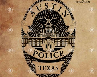 Austin Police Texas I Digital, Laser, Silhouette, Cricut, Digital, Vector, Cut File, SVG