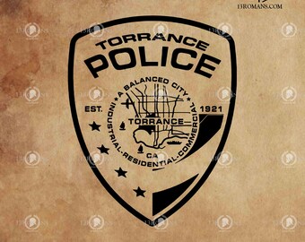 Torrance PD I Digital, Láser, Silhouette, Cricut, Digital, Vector, Archivo de corte, SVG