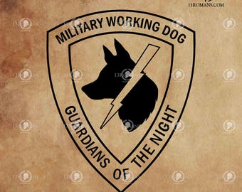Perro de trabajo militar I Digital, Láser, Silueta, Cricut, Digital, Vector, Archivo de corte, SVG