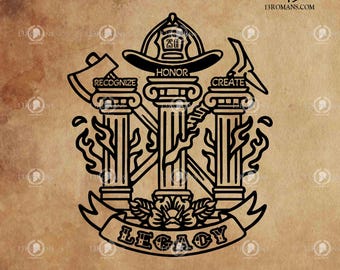 Departamento de Bomberos de South Sound SVG: Archivo cortado con láser, compatible con Cricut (descarga digital)