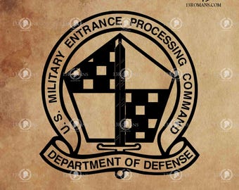 U.S. Military Entrance SVG File: Dept of Defense Vector Cut File (Digital Download)