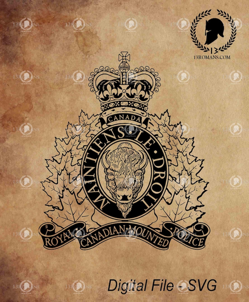 Royal Canadian Mounted Police I Digital, Laser, Silhouette, Cricut ...