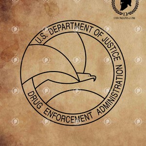 US Department of Justice DEA I Digital, Laser, Silhouette, Cricut, Digital, Vector, Cut File, SVG