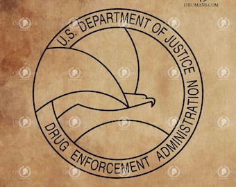 Logotipo SVG de la DEA: Archivo vectorial del Departamento de Justicia de EE. UU. (Descarga digital)
