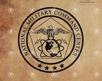 U.S. National Military Command Center SVG File: Laser Cut Vector (Digital Download