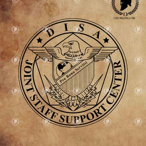 Department of Defense DISA JSSC I Digital, Laser, Silhouette, Cricut, Digital, Vector, Cut File, SVG