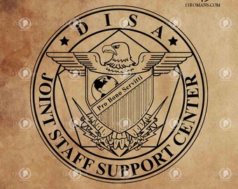 Logotipo de DISA JSSC: Archivo vectorial de corte (SVG) del Departamento de Defensa
