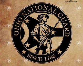 Guardia Nacional de Ohio I Digital, Láser, Silueta, Cricut, Digital, Vector, Archivo de corte, SVG