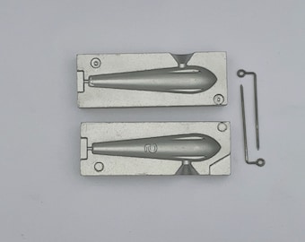 Sea Fishing Beach Grip Lead Weight Mold Sputnik Torpedo 2.5/3/4/5/6/7 OZ
