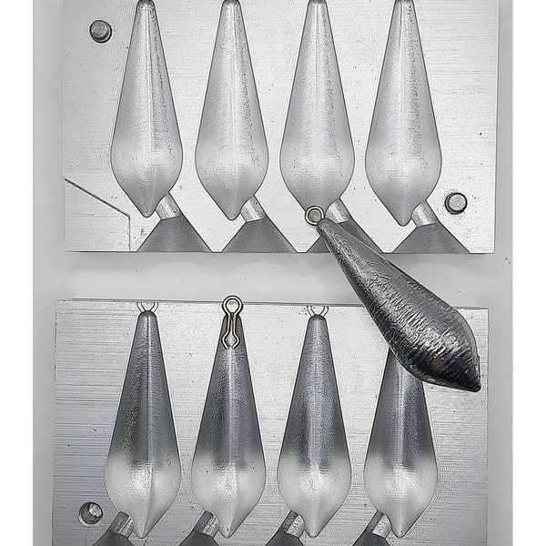 Lead Fishing Mold Etsy