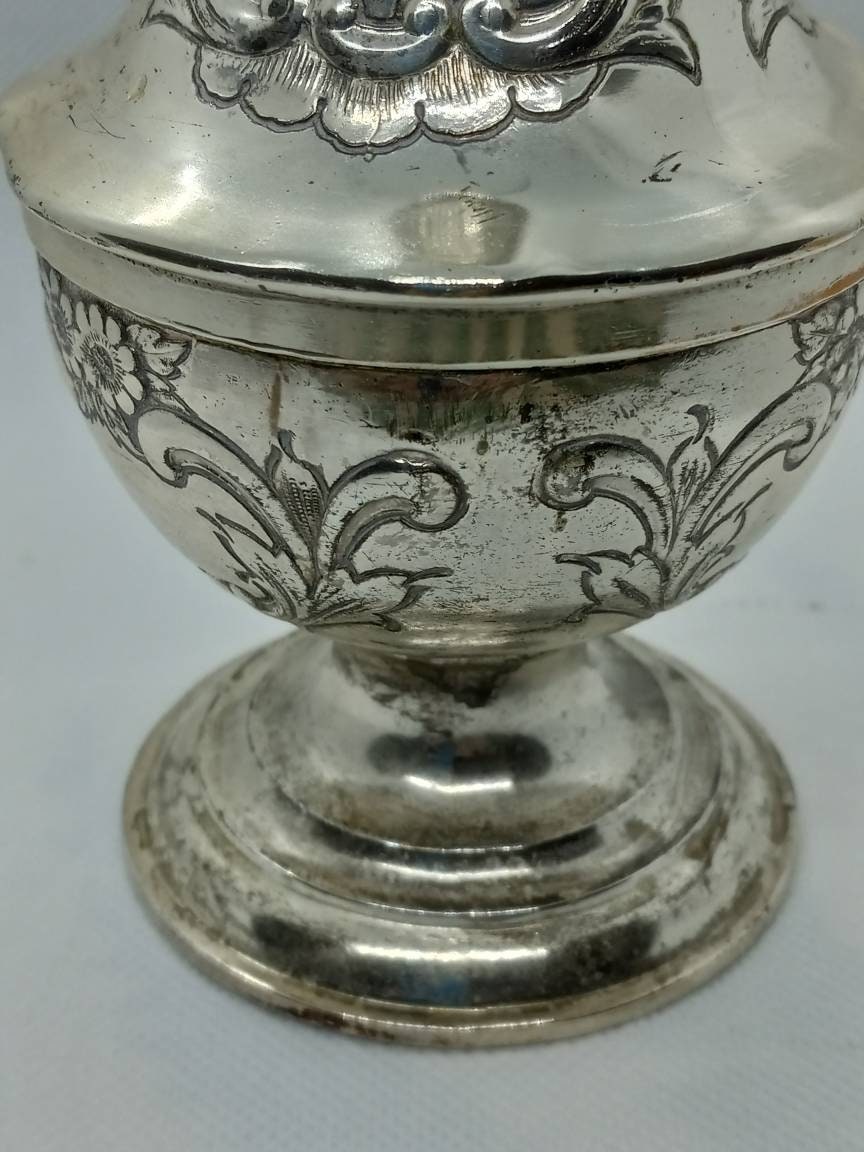 Antique Silver Plated Sugar Shaker Caster Etsy