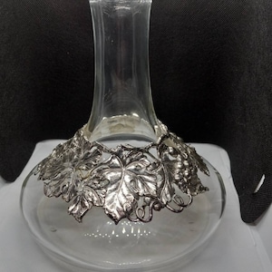 Vintage Arthur Court Grape Leaves Wine Decanter