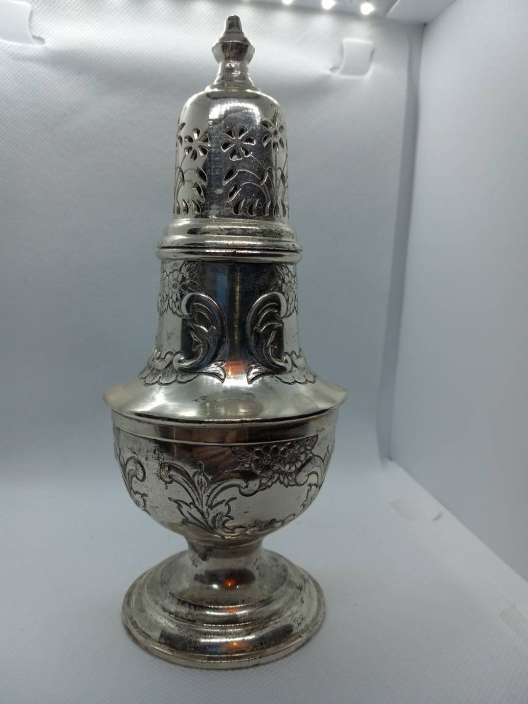 Antique Silver Plated Sugar Shaker Caster Etsy