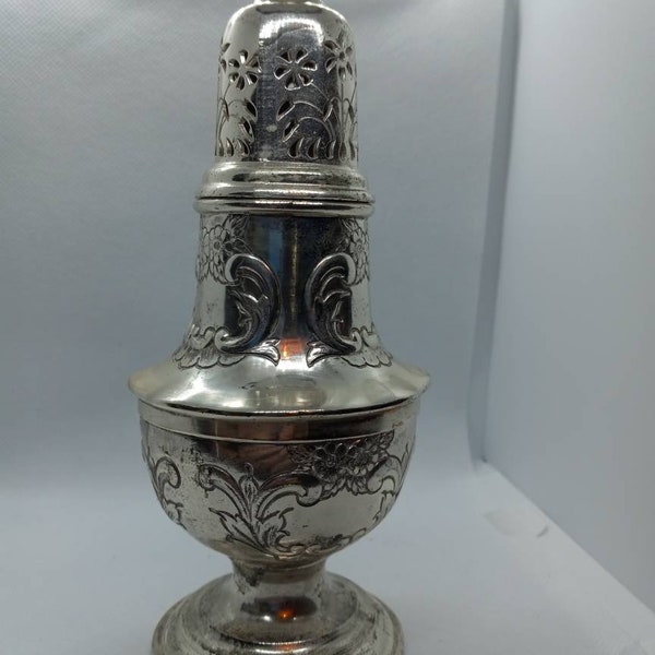 Antique Silver Plated Sugar Shaker Caster