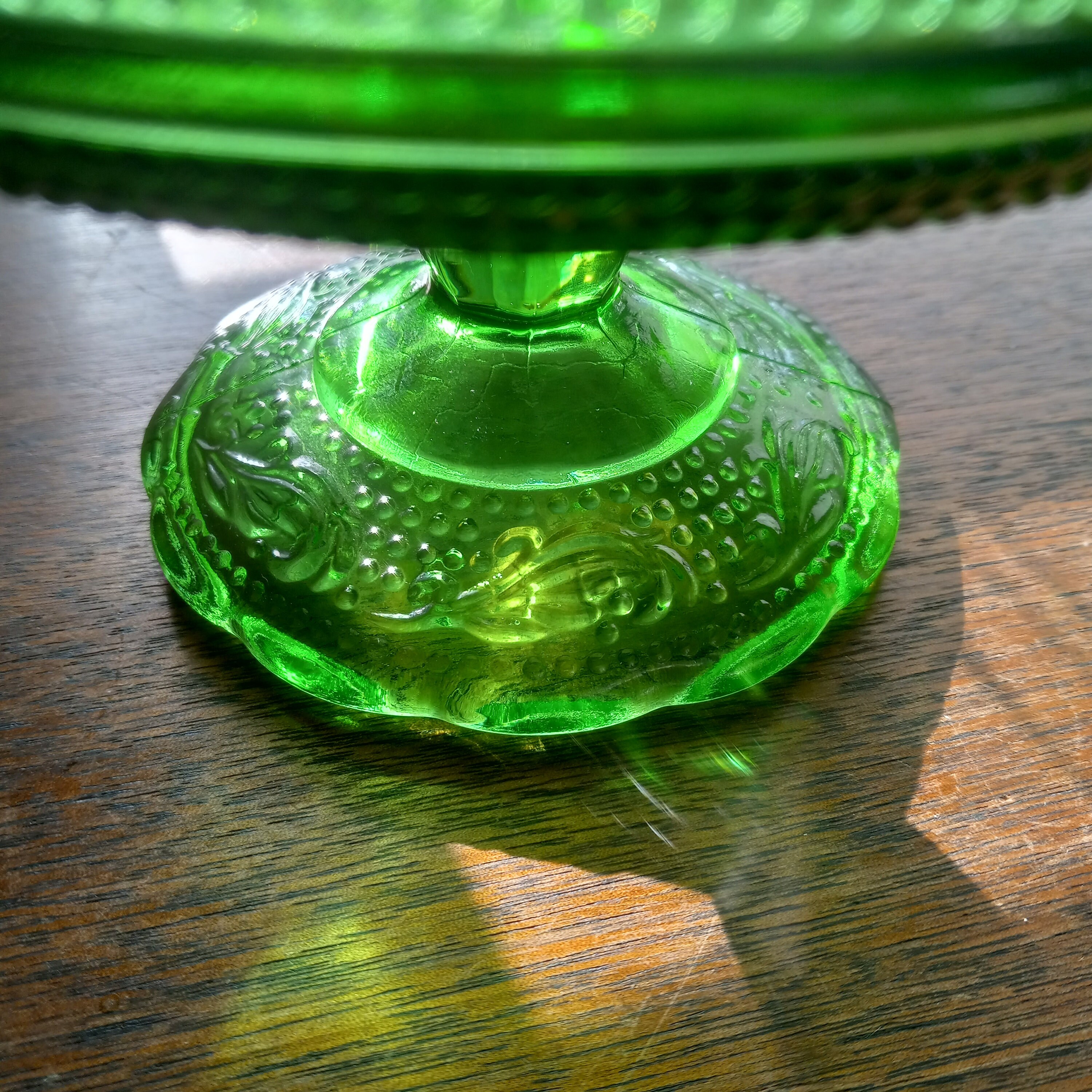 Vintage E. O. Brody Emerald Green Glass Compote Dish - Etsy