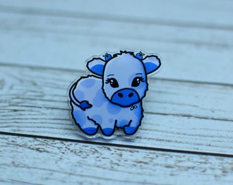 Pin's vache myrtilles vache myrtille - pin kawaii