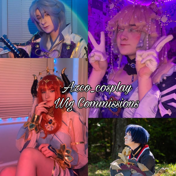 Spring slots open! Azco_cosplay wig commissions DM Before Purchase!!!