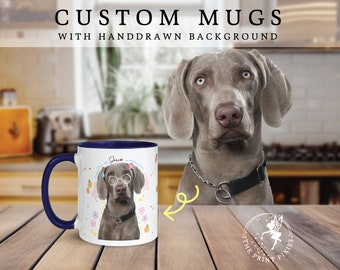 Taza de café con pérdida de mascotas, regalo de simpatía por la pérdida de una mascota, regalos de simpatía por mascotas para perros Corgi / MG10017, taza personalizada de 11 oz en color en el interior