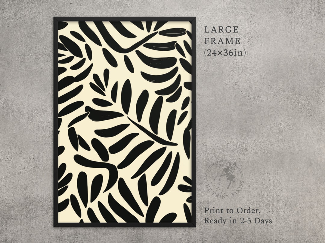 Black Framed Art and Abstract Oversized Framed Art Wall Art Etsy