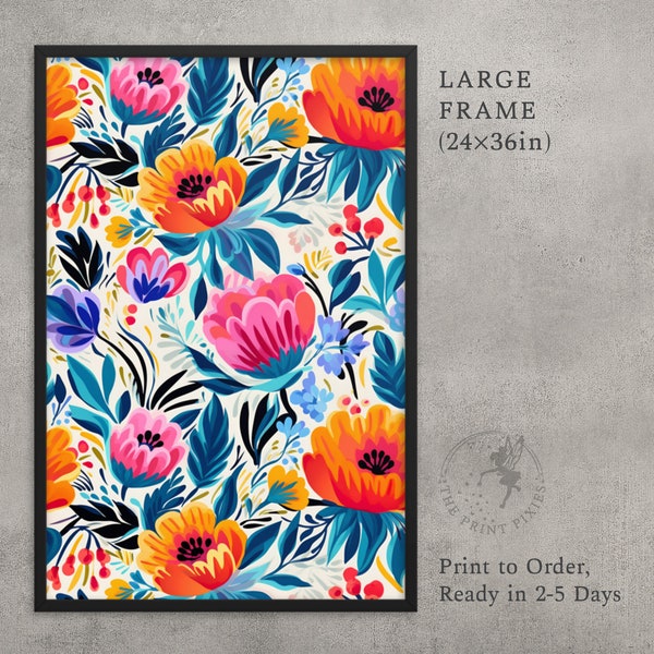 Large Framed Wall Art Etsy