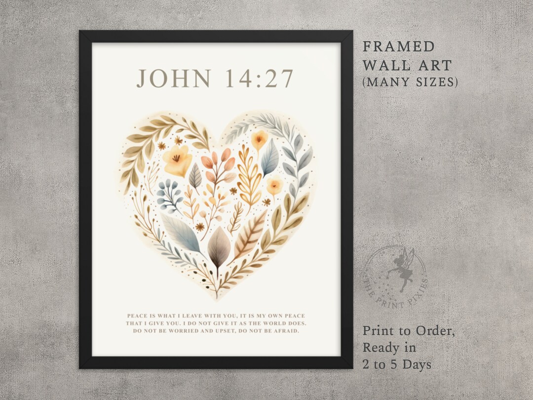 Bible Verses Wall Art Framed, Wall Art in Frames, Dining Room Blessing
